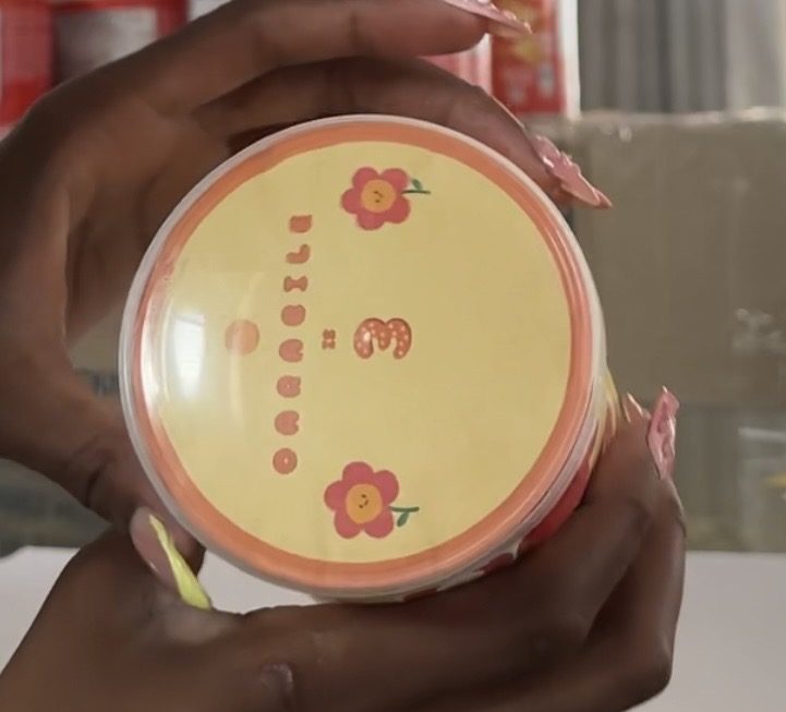 Custom circular lid label